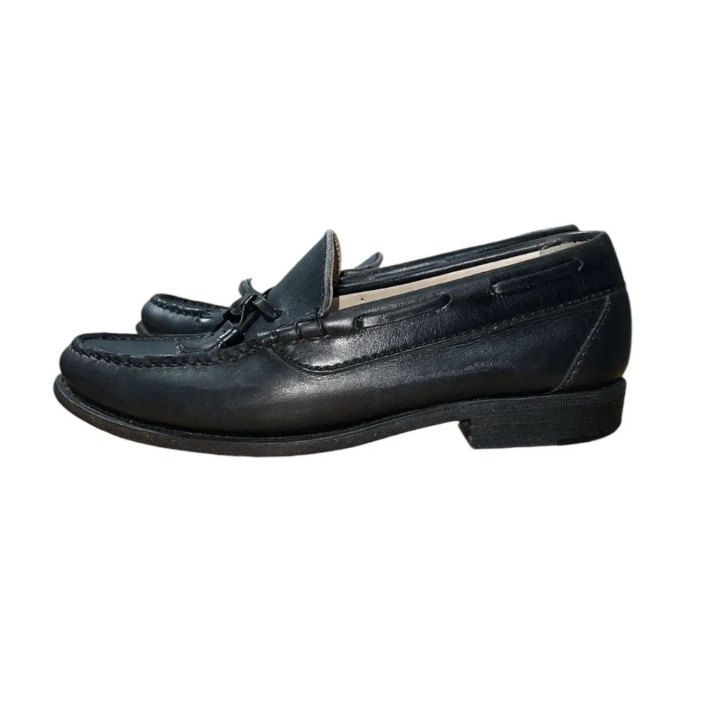 Allen Edmonds Coventry Tassel Loafers Mens Size 8 Black Leather Slip On Shoes